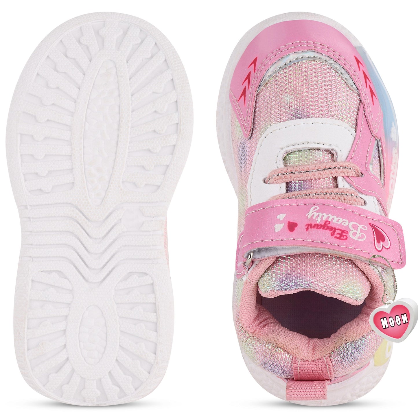 Girls' LED Walking Sneakers β Lavender, Pink & Purple