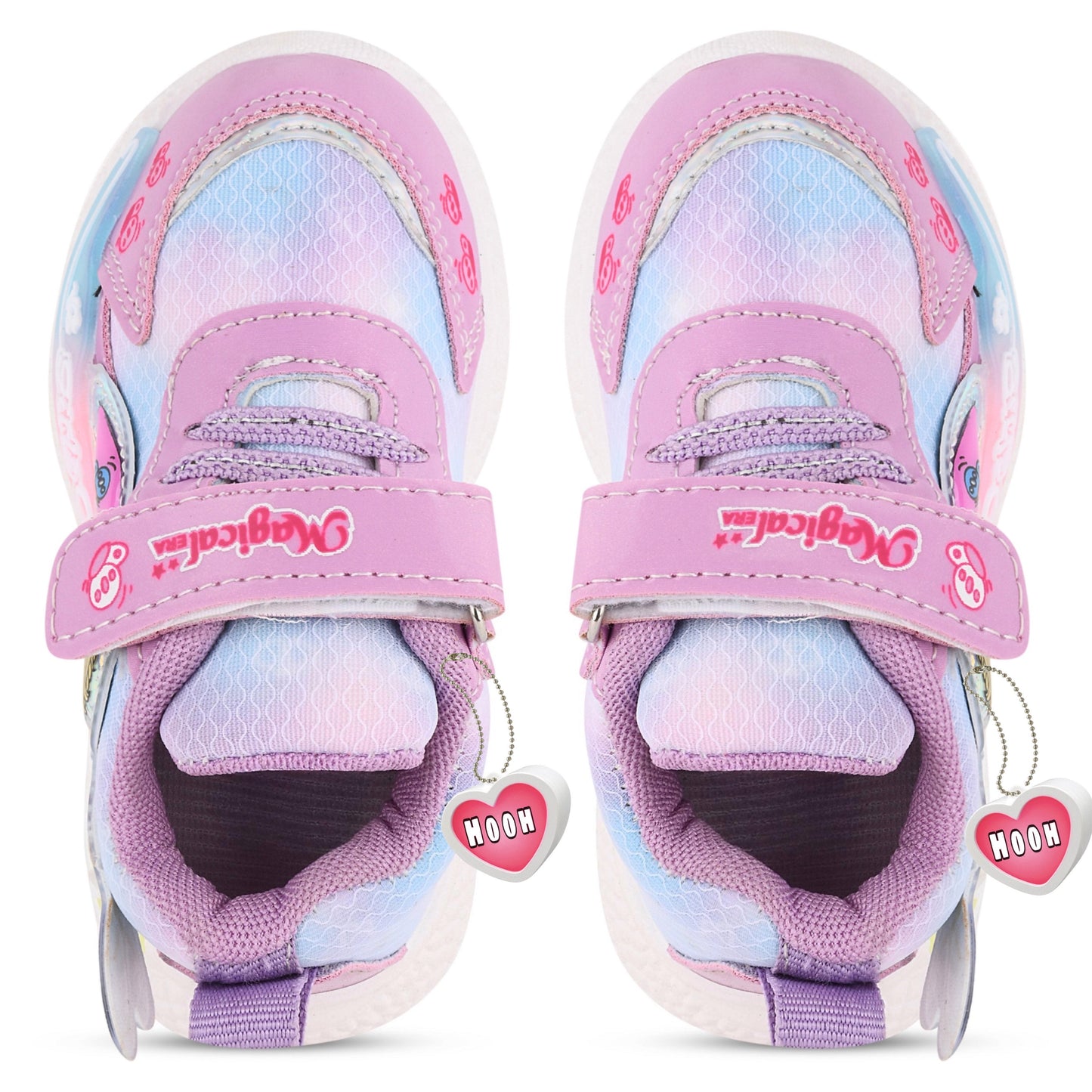 Girls' LED Walking Sneakers β Lavender, Pink & Purple