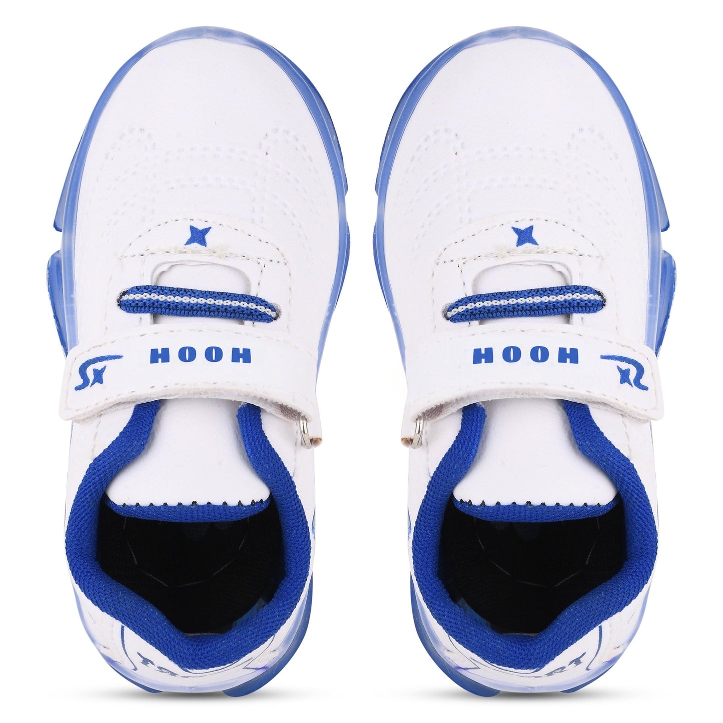 Boys’ White LED Sneakers – Light-Up Shoes