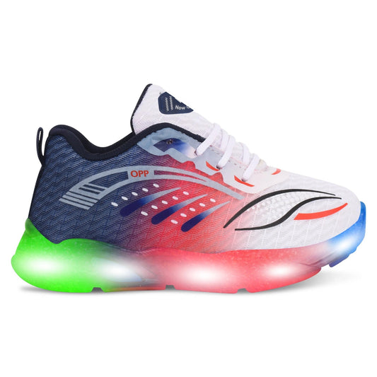 WAVE Kids' LED Sneakers – Light-Up Canvas Shoes for Boys & Girls