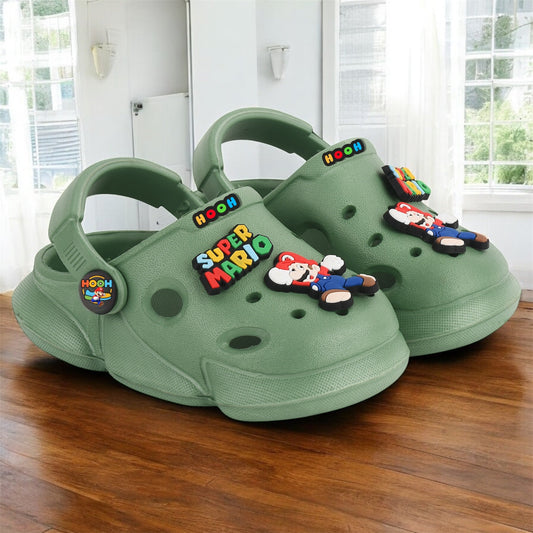 Super Mario Clogs for Boys & Girls – Soft Sling Back Sandals (0 Months – 6 Years)