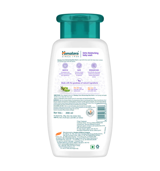 Himalaya Moisturizing Baby Wash (200 ml)