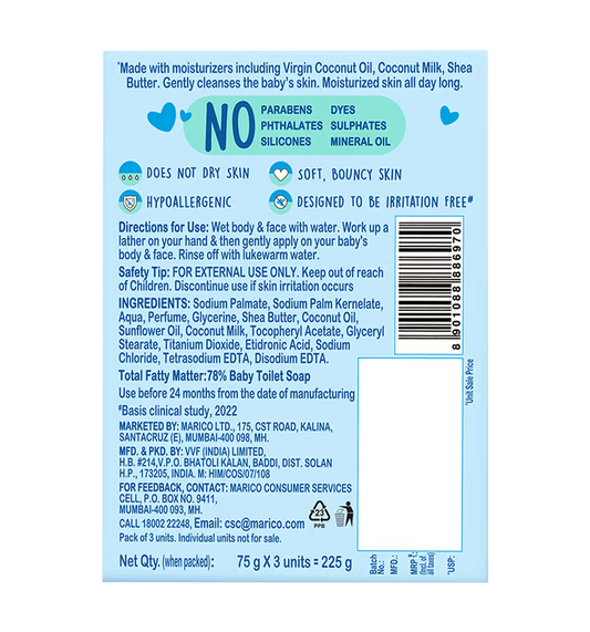 Parachute Advansed Baby Nourishing Soap (60 gm)