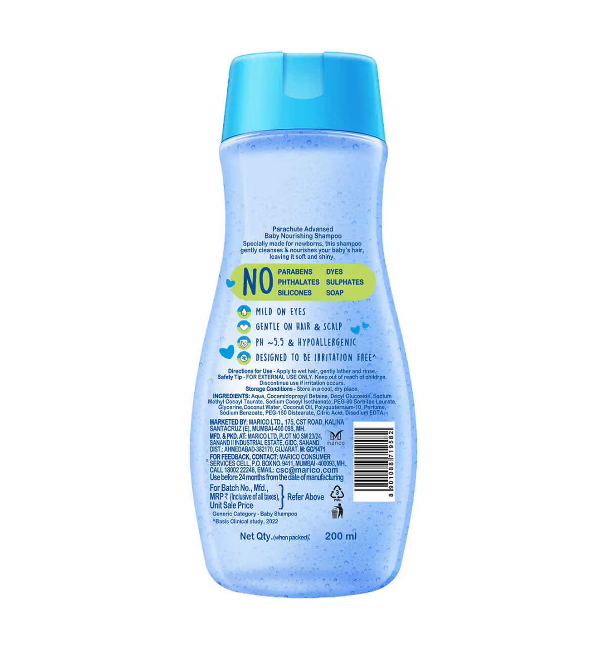 Parachute Nourishing Baby Shampoo (200 ml)