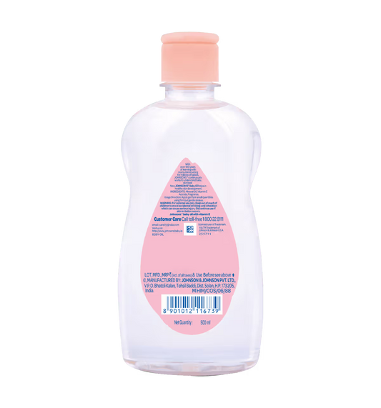 Johnson's Baby Vitamin E Massage Oil (500ml)