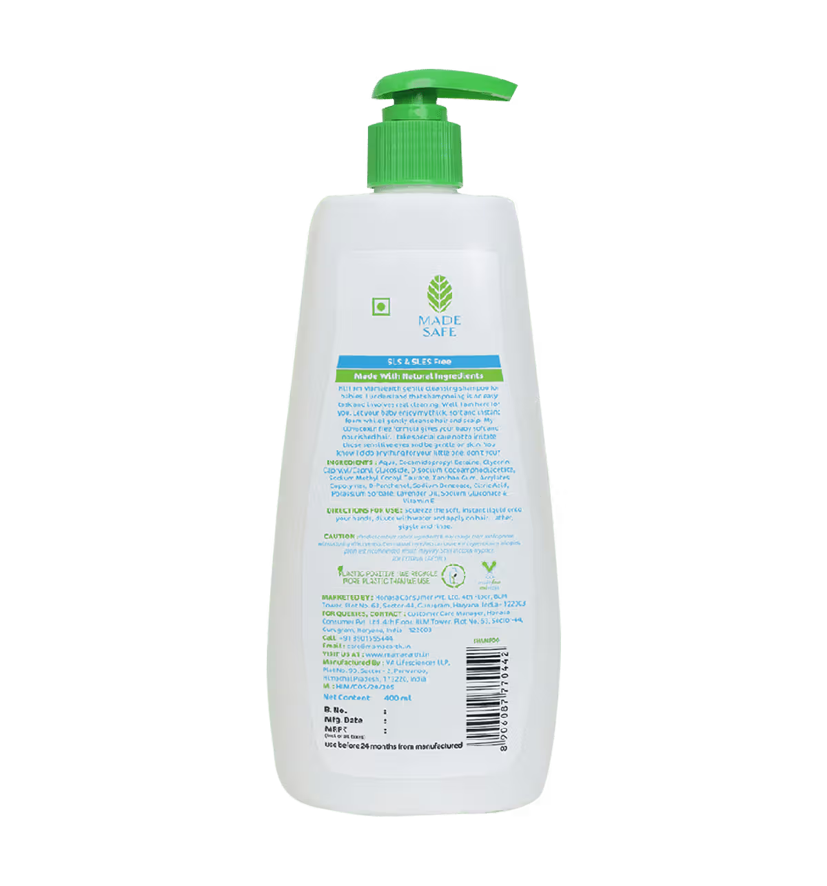 Mamaearth Gentle Cleansing Baby Shampoo (400 ml)
