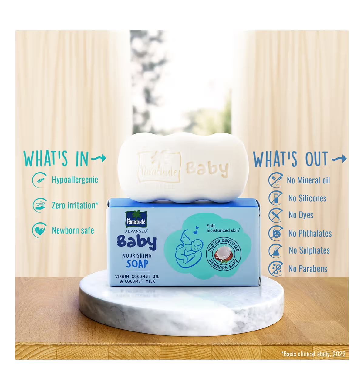 Parachute Advansed Baby Nourishing Soap (60 gm)
