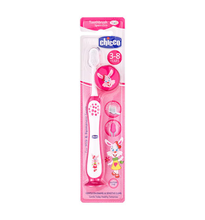 Chicco Kids Toothbrush with Tongue Cleaner (3-8 Years)