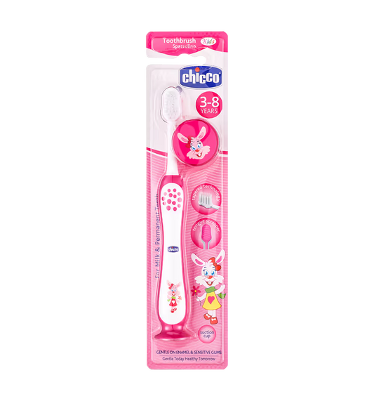 Chicco Kids Toothbrush with Tongue Cleaner (3-8 Years)