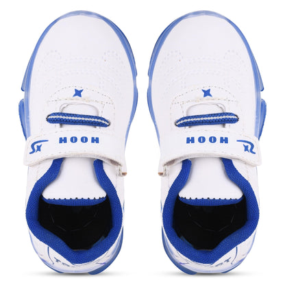 Boys’ White LED Sneakers – Light-Up Shoes