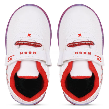 Boys’ White LED Sneakers – Light-Up Shoes