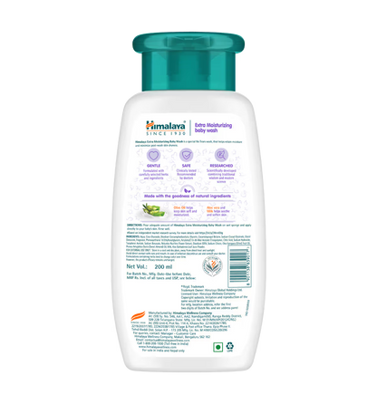 Himalaya Moisturizing Baby Wash (200 ml)