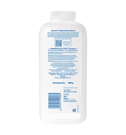 Johnson's Natural Baby Powder (400 gm)
