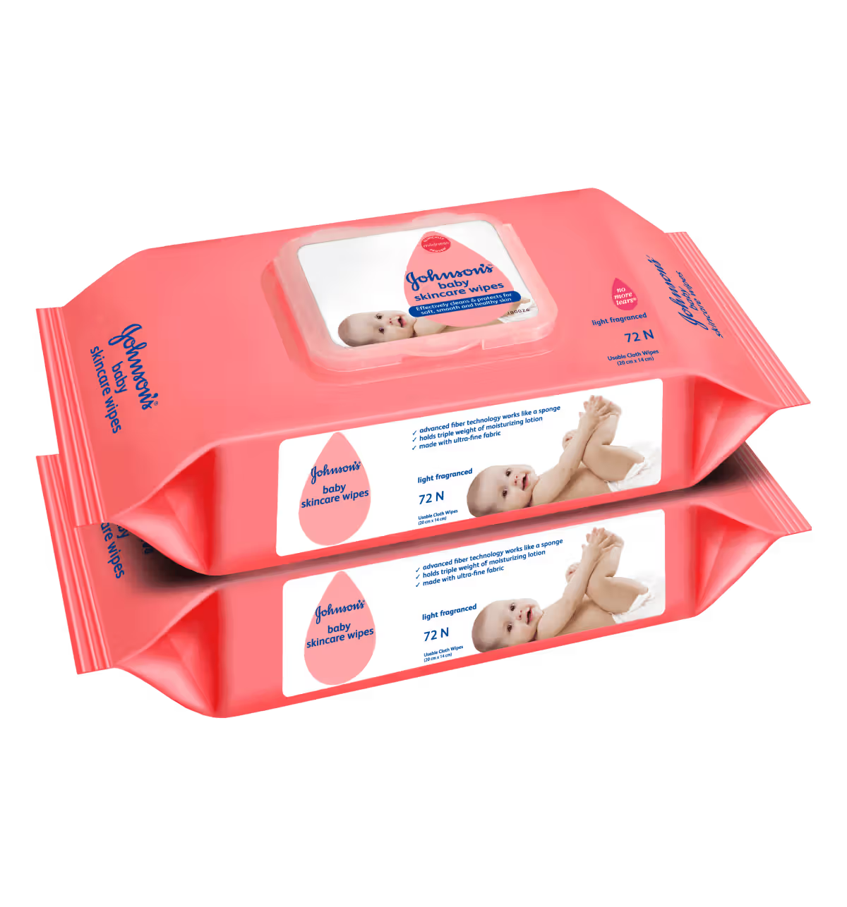 Johnson's Skincare Baby Wipes (72*2 Pcs)