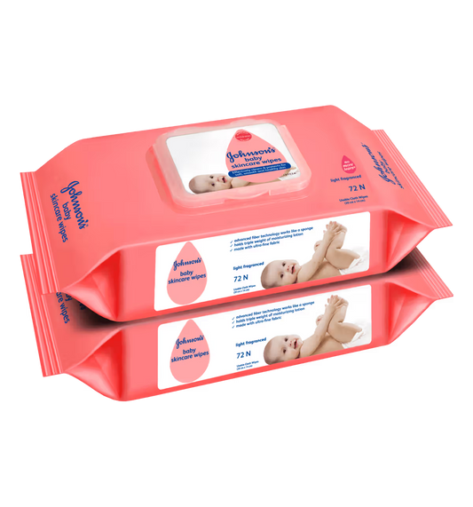 Johnson's Skincare Baby Wipes (72*2 Pcs)