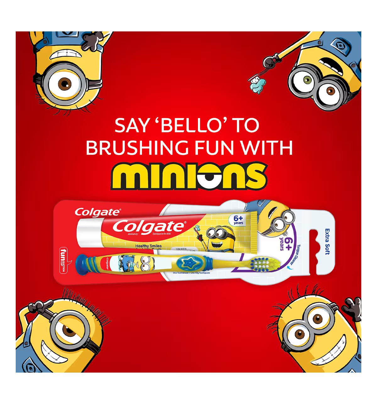 Colgate Kids Toothbrush Minion Edition (6+ Years)