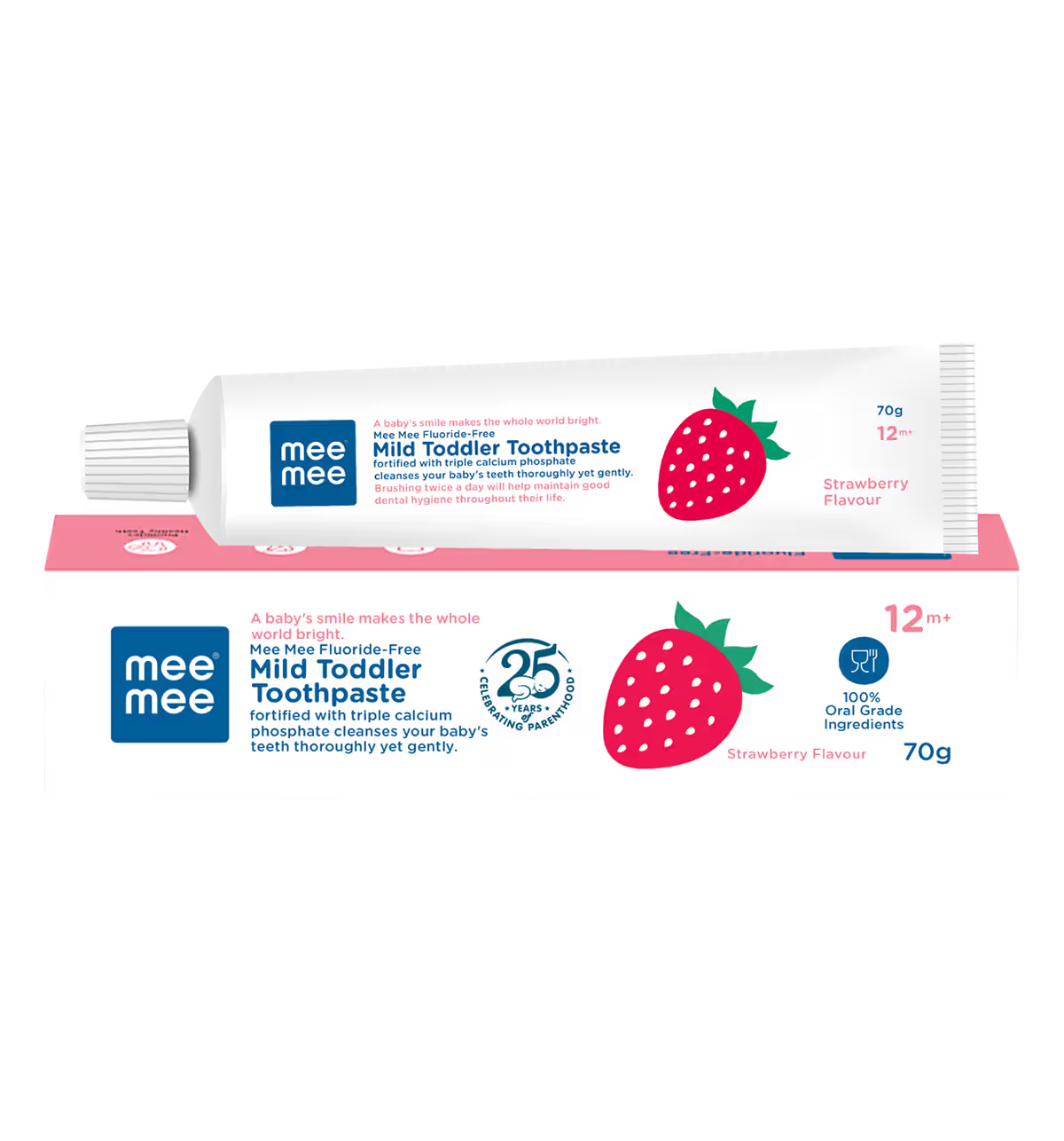 Mee Mee Kids Toothpaste with Strawberry Flavour (70 Gm)