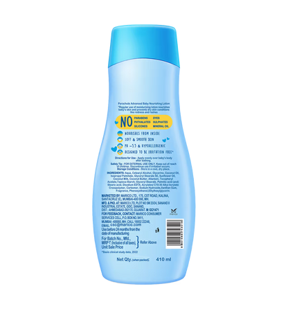 Parachute Baby Lotion with Virgin Coconut Milk& Coconut Oil (410 ml)