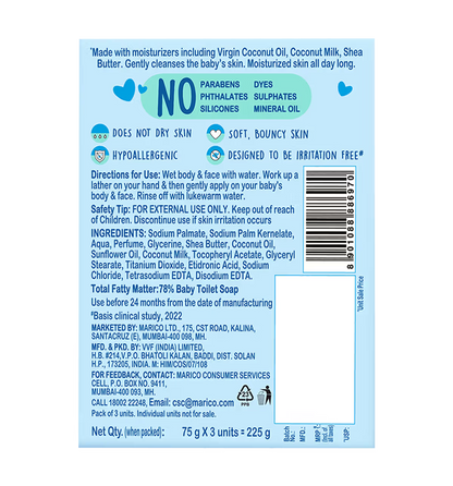 Parachute Advansed Baby Nourishing Soap (60 gm)